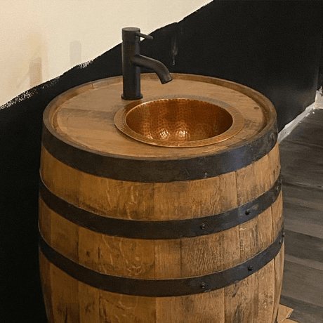 12" Abie Hammered Copper Sink