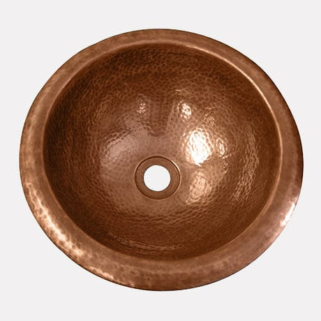 12" Welty Hammered Copper Drop-In Sink