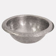 12" Welty Pewter-Plated Hammered Copper Drop-In Sink