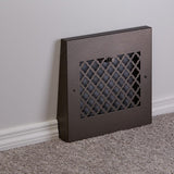 13" Solid Steel Tuscan Gravity Baseboard Register