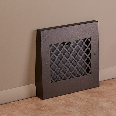 13" Solid Steel Tuscan Gravity Baseboard Register