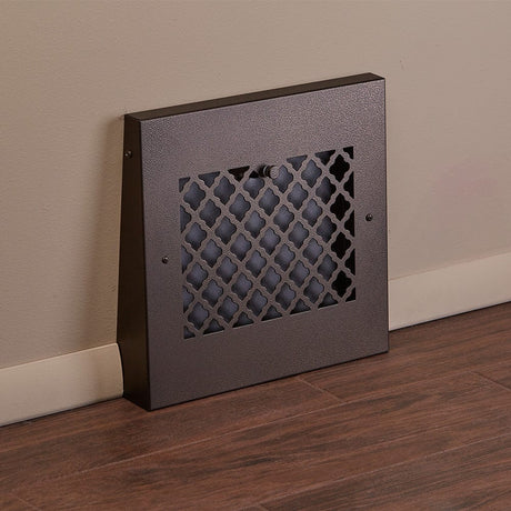 13" Solid Steel Tuscan Gravity Baseboard Register