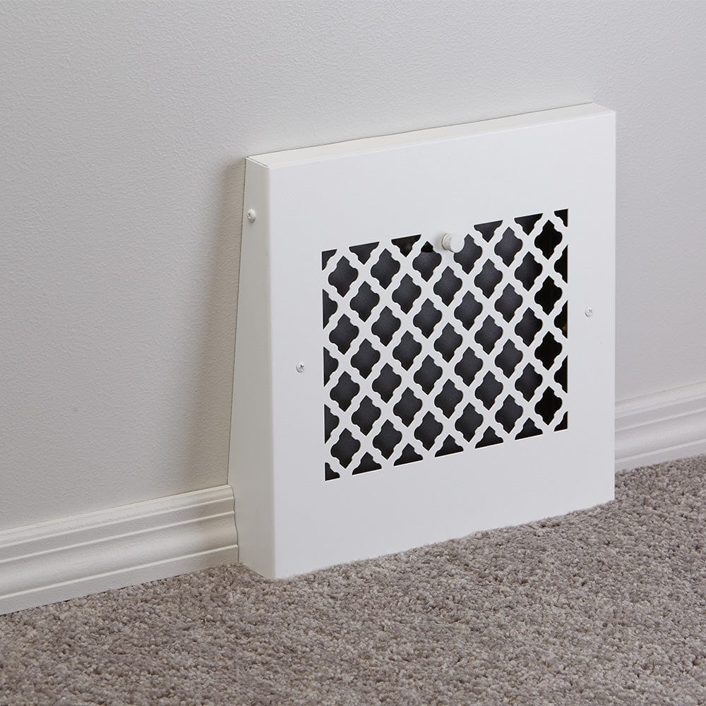 13" Solid Steel Tuscan Gravity Baseboard Register