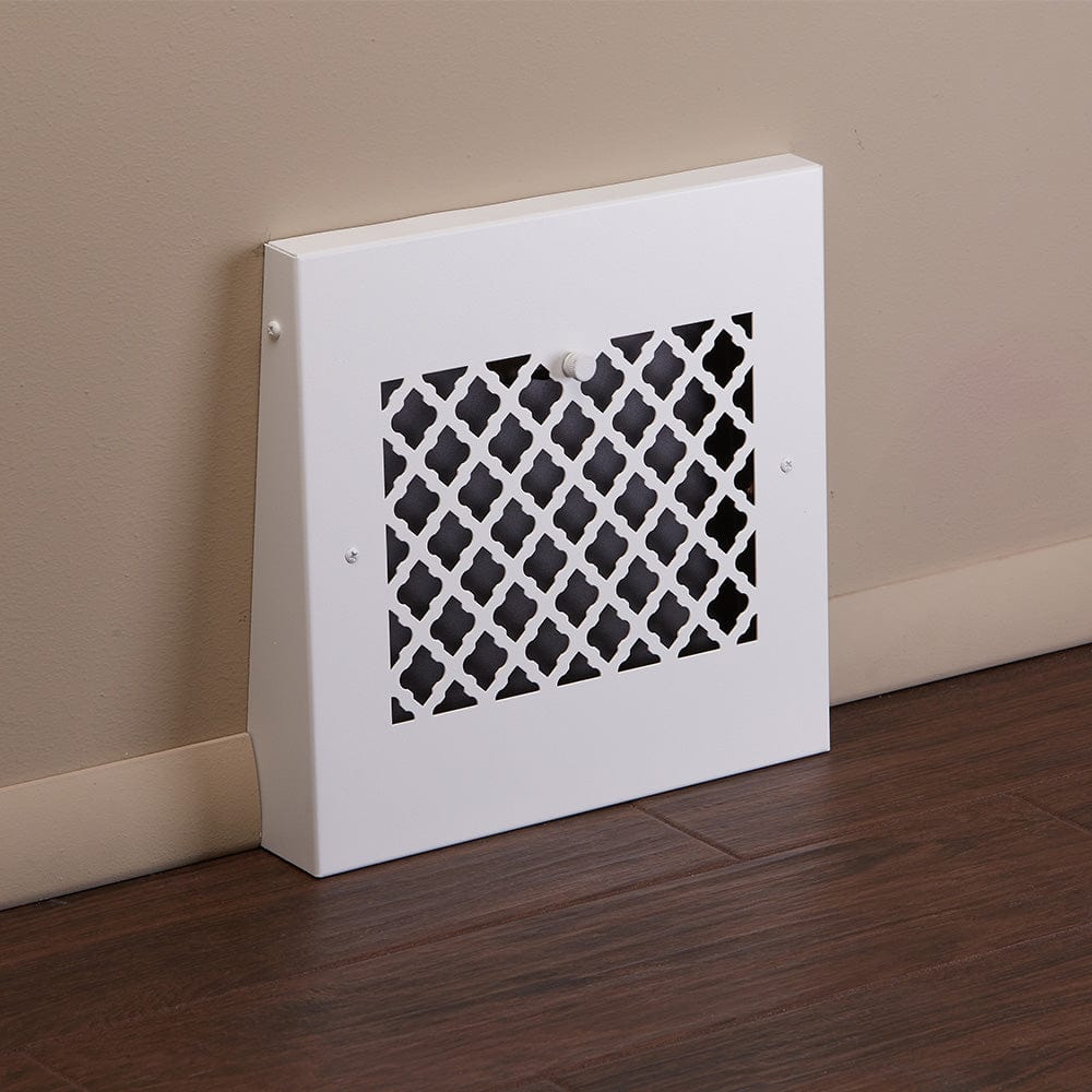 13" Solid Steel Tuscan Gravity Baseboard Register