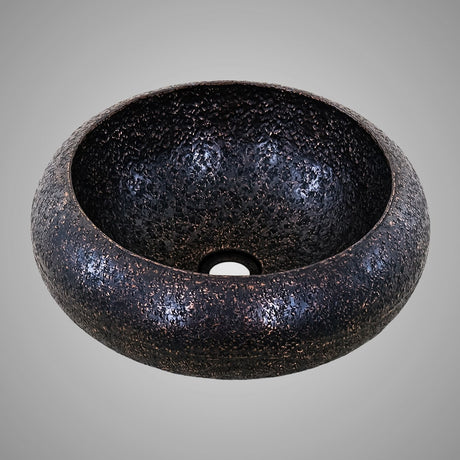 15" Cayaco Hammered Copper Vessel Sink