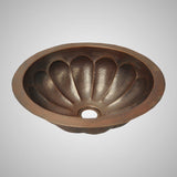 15" Centinela Hammered Copper Drop-In Bath Sink
