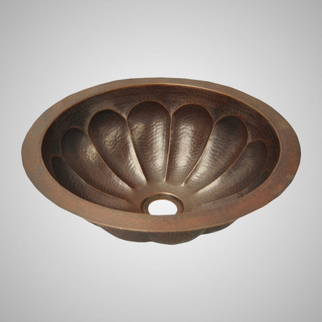 15" Centinela Hammered Copper Drop-In Bath Sink