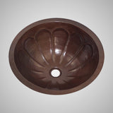 15" Centinela Hammered Copper Drop-In Bath Sink