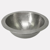 15" Mehan Pewter-Plated Hammered Copper Sink