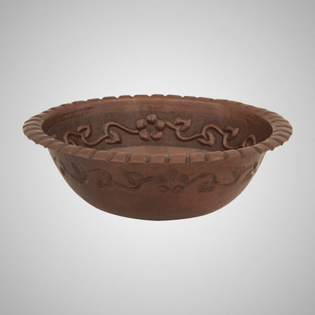 15" Mirandillas Hammered Copper Drop-In Bath Sink