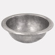15" Mulhall Pewter-Plated Hammered Copper Drop-In Sink