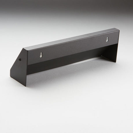 15" Solid Steel Modern Baseboard Register - Matte Black