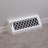 15" Solid Steel Tuscan Baseboard Register