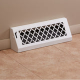 15" Solid Steel Tuscan Baseboard Register