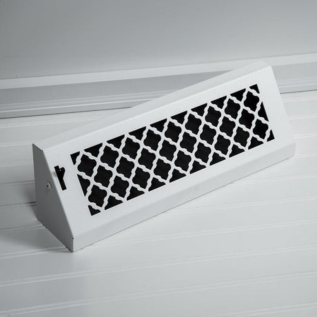 15" Solid Steel Tuscan Baseboard Register