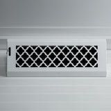 15" Solid Steel Tuscan Baseboard Register