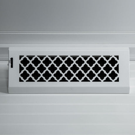 15" Solid Steel Tuscan Baseboard Register