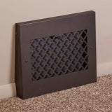 15" Solid Steel Tuscan Gravity Baseboard Register