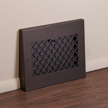 15" Solid Steel Tuscan Gravity Baseboard Register