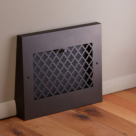 15" Solid Steel Tuscan Gravity Baseboard Register