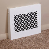 15" Solid Steel Tuscan Gravity Baseboard Register