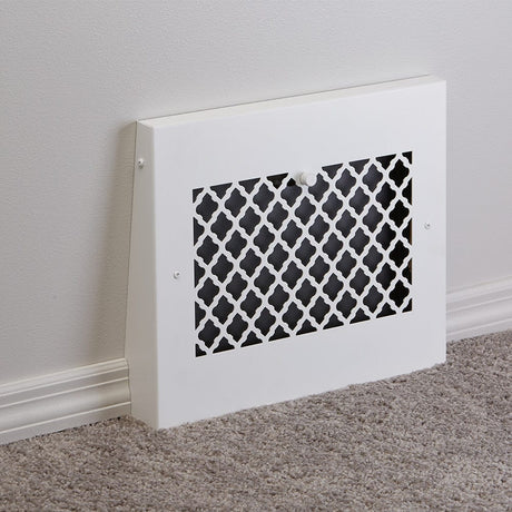 15" Solid Steel Tuscan Gravity Baseboard Register