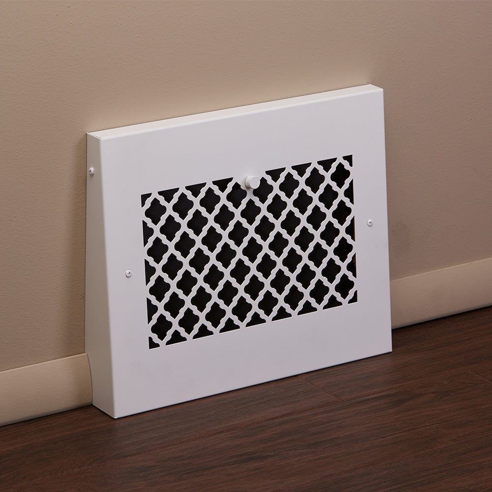 15" Solid Steel Tuscan Gravity Baseboard Register