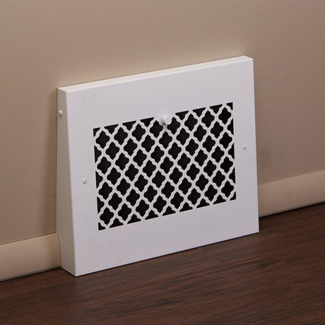 15" Solid Steel Tuscan Gravity Baseboard Register