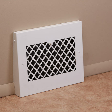 15" Solid Steel Tuscan Gravity Baseboard Register