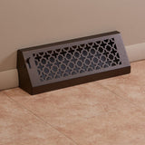 15" Solid Steel Victorian Baseboard Register