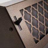 15" Solid Steel Victorian Baseboard Register