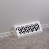 15" Solid Steel Victorian Baseboard Register