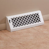 15" Solid Steel Victorian Baseboard Register