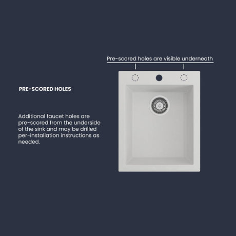 16" Elva Granite Composite Sink