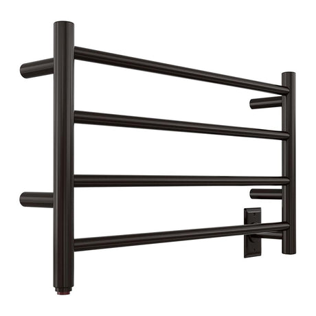 16" Tall 4 Square Bar Hardwired/Plug-in Wall-Mount Towel Warmer