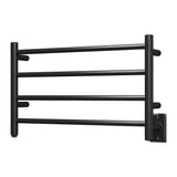 16" Tall 4 Square Bar Hardwired/Plug-in Wall-Mount Towel Warmer