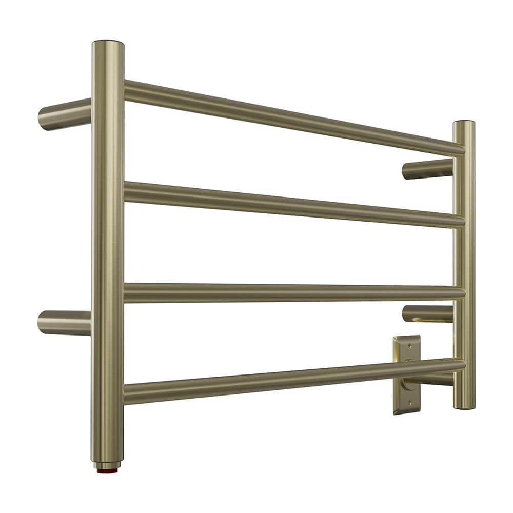 16" Tall 4 Square Bar Hardwired/Plug-in Wall-Mount Towel Warmer