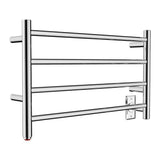 16" Tall 4 Square Bar Hardwired/Plug-in Wall-Mount Towel Warmer