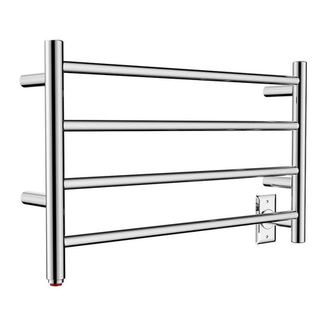 16" Tall 4 Square Bar Hardwired/Plug-in Wall-Mount Towel Warmer