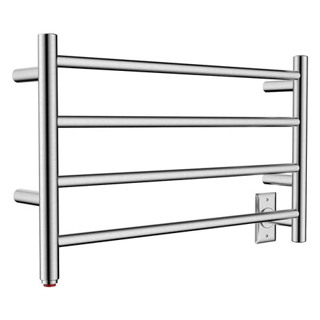 16" Tall 4 Square Bar Hardwired/Plug-in Wall-Mount Towel Warmer