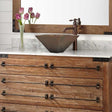 17 1/2" Labaro Hexagonal Hammered Copper Vessel Sink