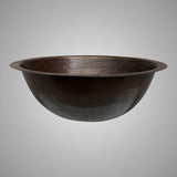 17" Loma Hammered Copper Drop-In Bath Sink