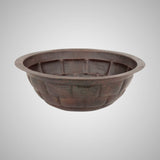 17" Tortuga Hammered Copper Drop-In Bath Sink