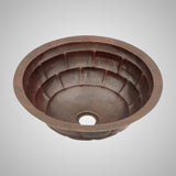 17" Tortuga Hammered Copper Drop-In Bath Sink