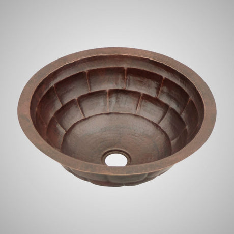 17" Tortuga Hammered Copper Drop-In Bath Sink