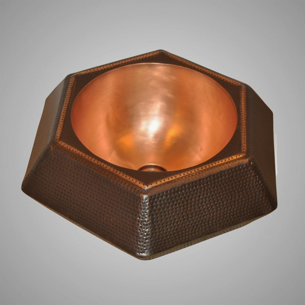 18" Alacranes Hammered Copper Vessel Sink