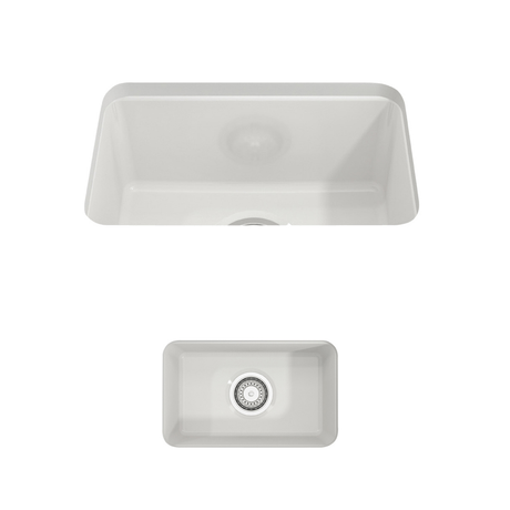 18" Fanhaver Fireclay Single-Bowl Undermount Kitchen Sink