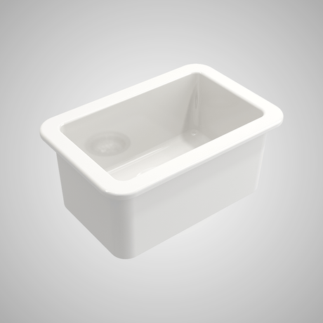 18" Fanhaver Fireclay Single-Bowl Undermount Kitchen Sink