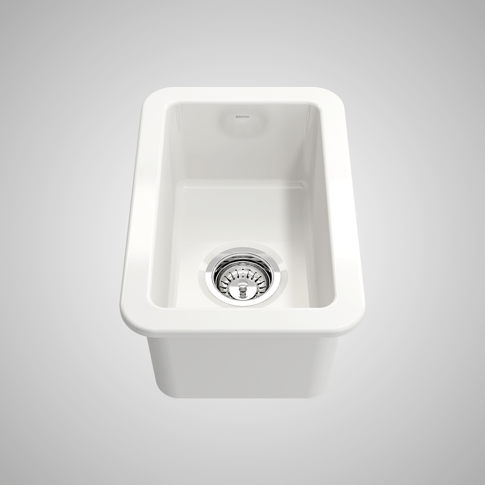 18" Fanhaver Fireclay Single-Bowl Undermount Kitchen Sink