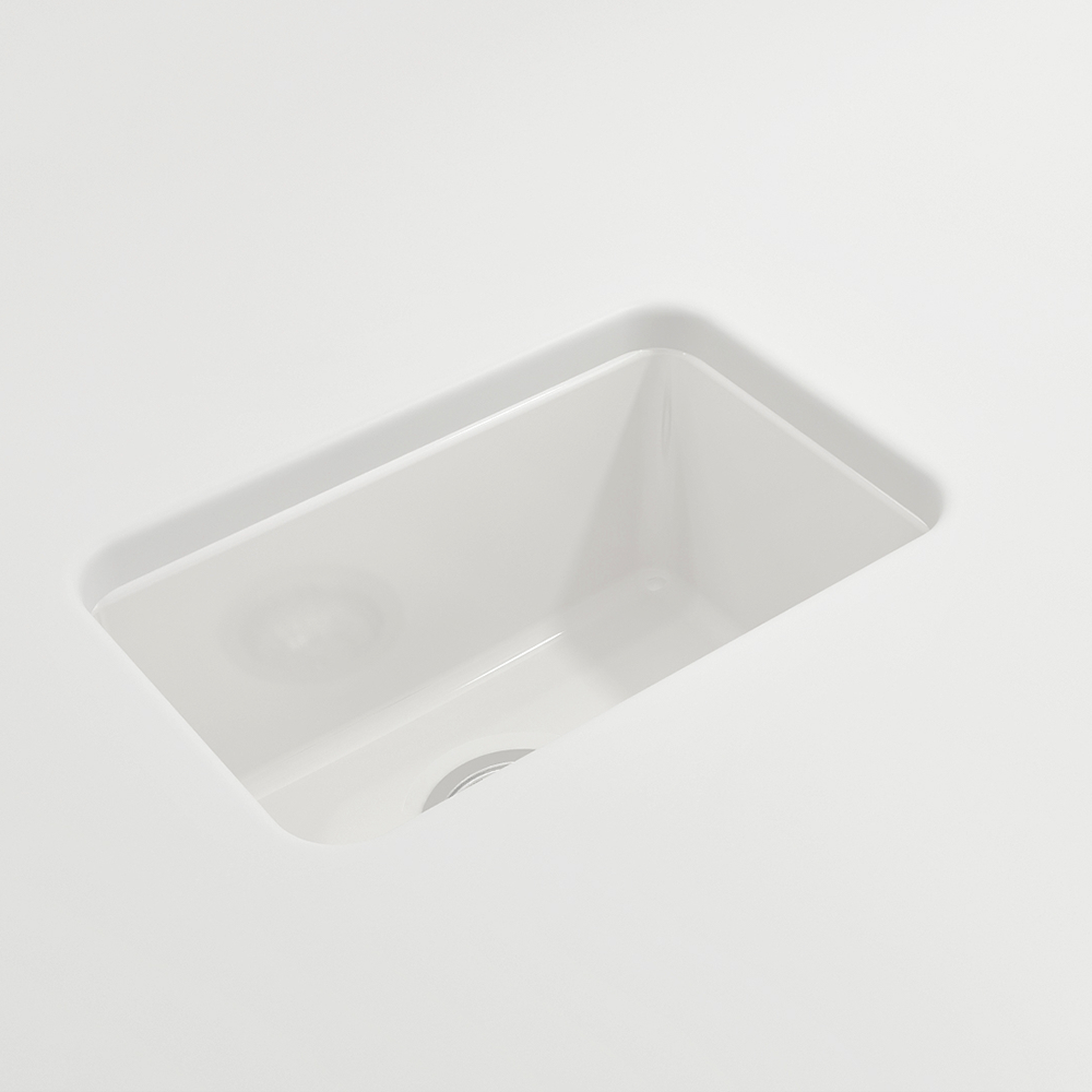 18" Fanhaver Fireclay Single-Bowl Undermount Kitchen Sink